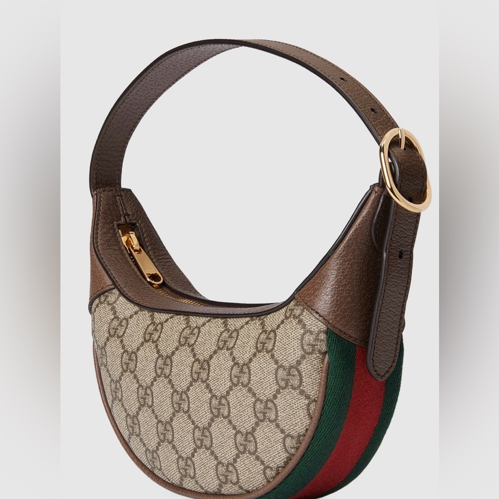 COPY - COPY - G Brown and Cream Shoulder Bag with Monogram Pattern